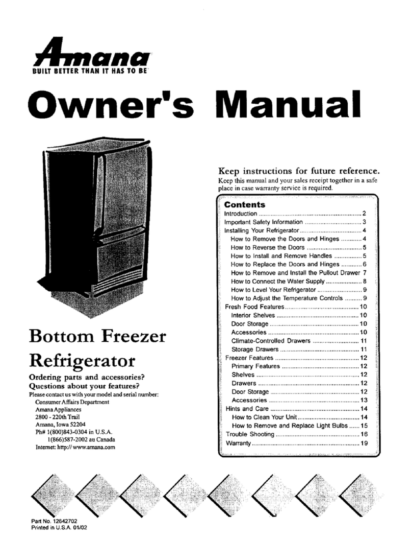 Amana ARB1917CW-PARB1917CW1 User manual Amana ARB1917CW-PARB1917CW1 User manual