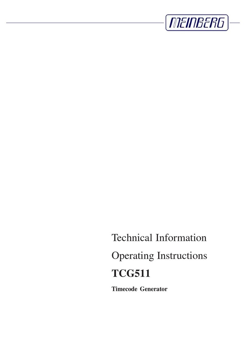 Meinberg TCG511 operating instructions