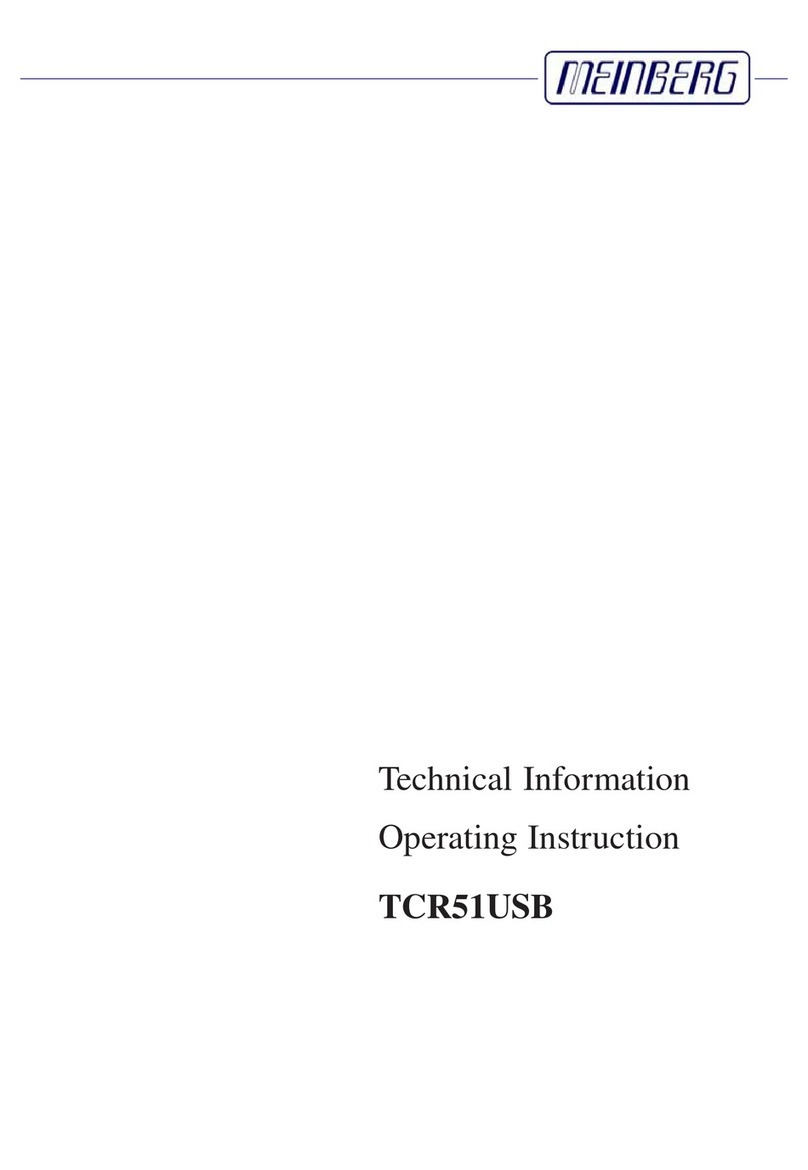 Meinberg TCR51USB operating instructions