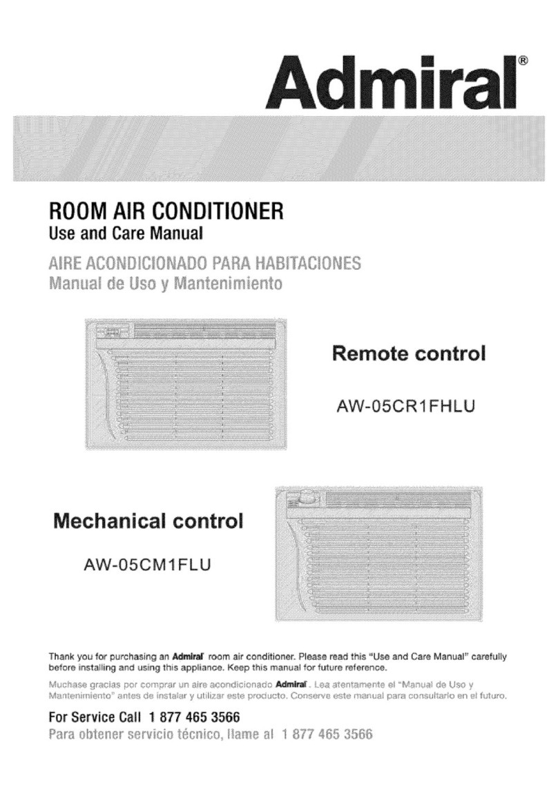 Admiral AW-05CM1FLU use and care manual