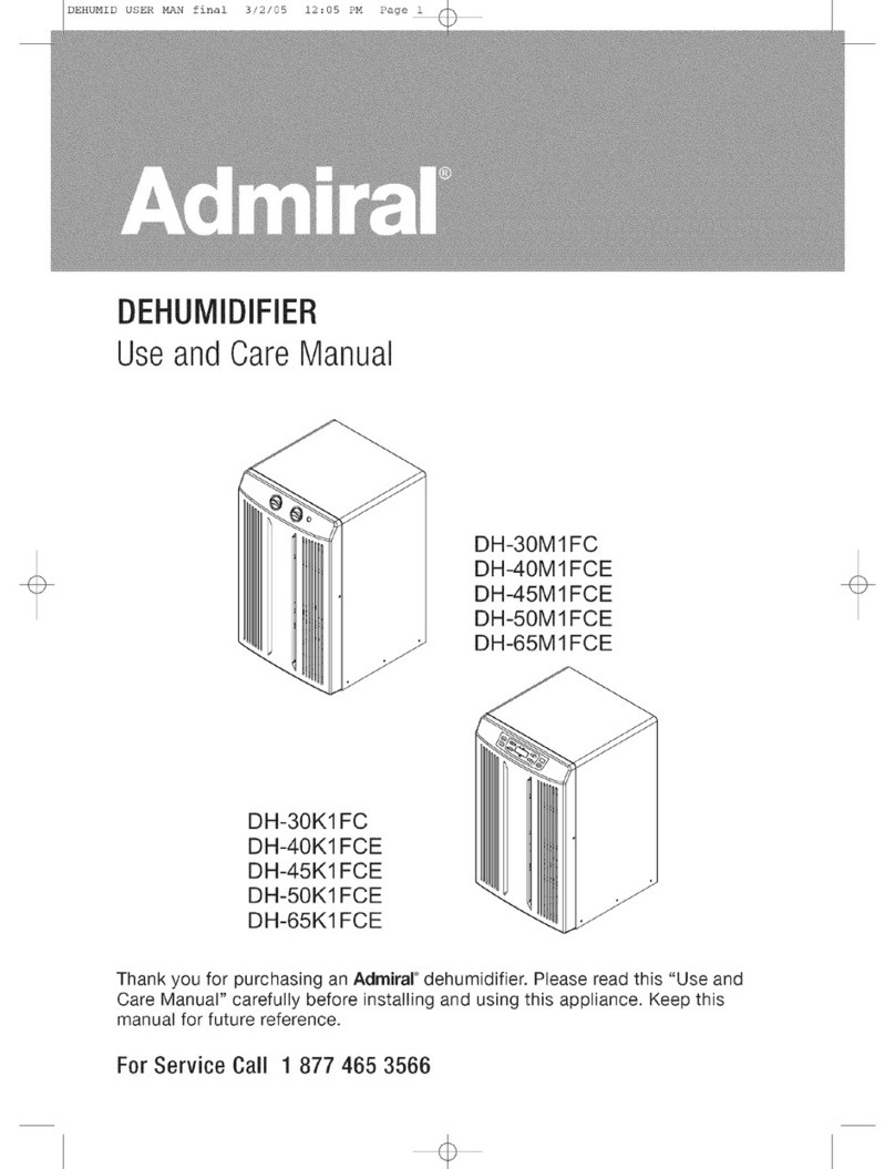 Admiral DH-30M1FC use and care manual