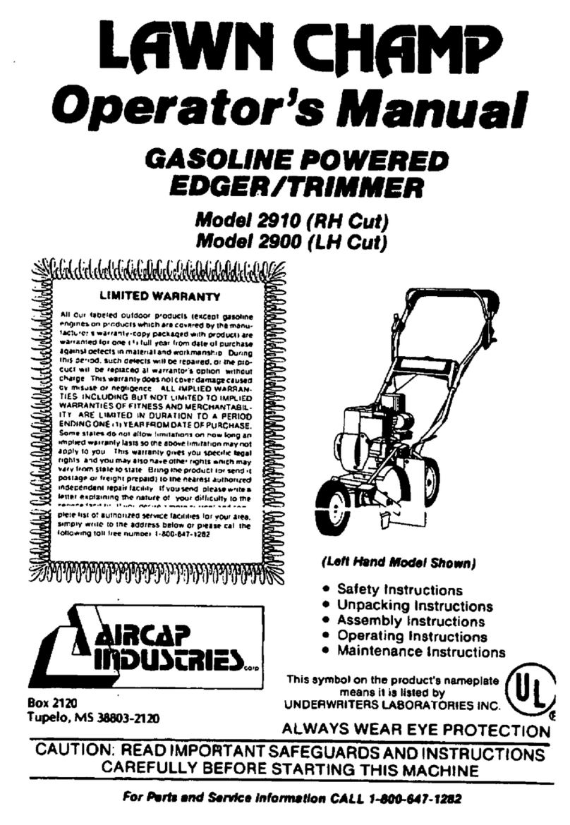 Aircap 2910 Operator's manual