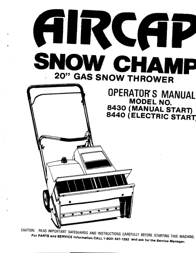Aircap 8430 Operator's manual