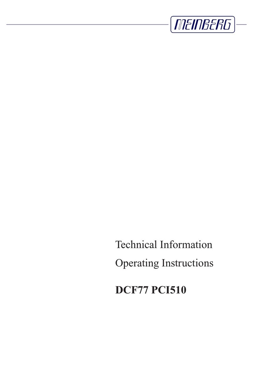 Meinberg DCF77 PCI510 operating instructions
