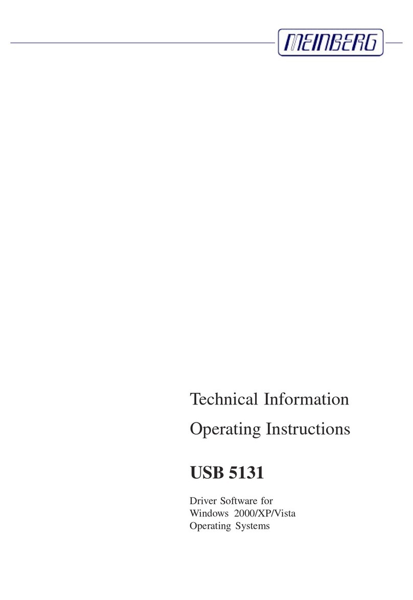 Meinberg USB 5131 operating instructions