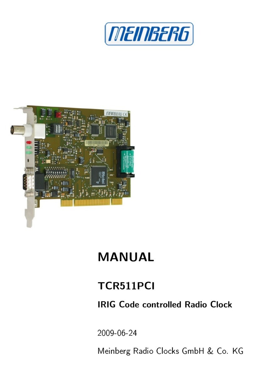 Meinberg TCR511PCI manual Meinberg TCR511PCI manual