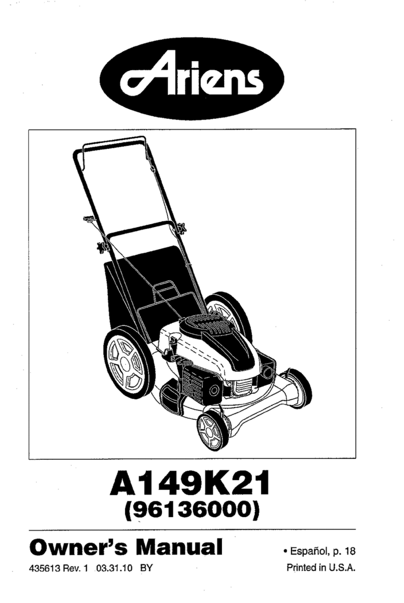 Ariens A149K21 (96136000) owner's manual