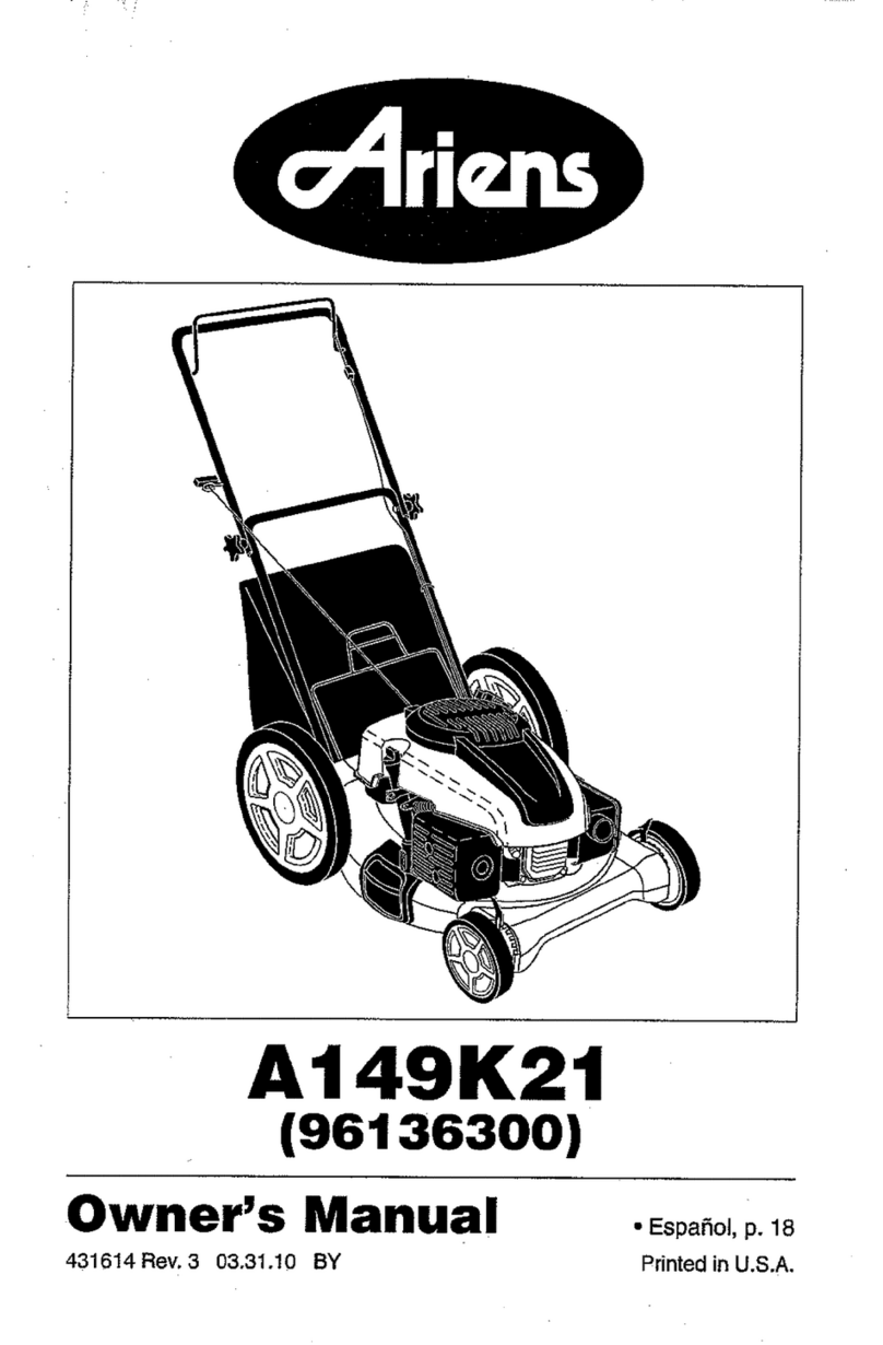 Ariens A149K21 (96136300) owner's manual