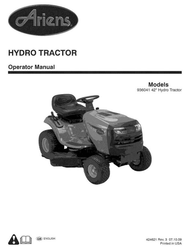 Ariens 936041 42" Hydro Tractor Operator's manual