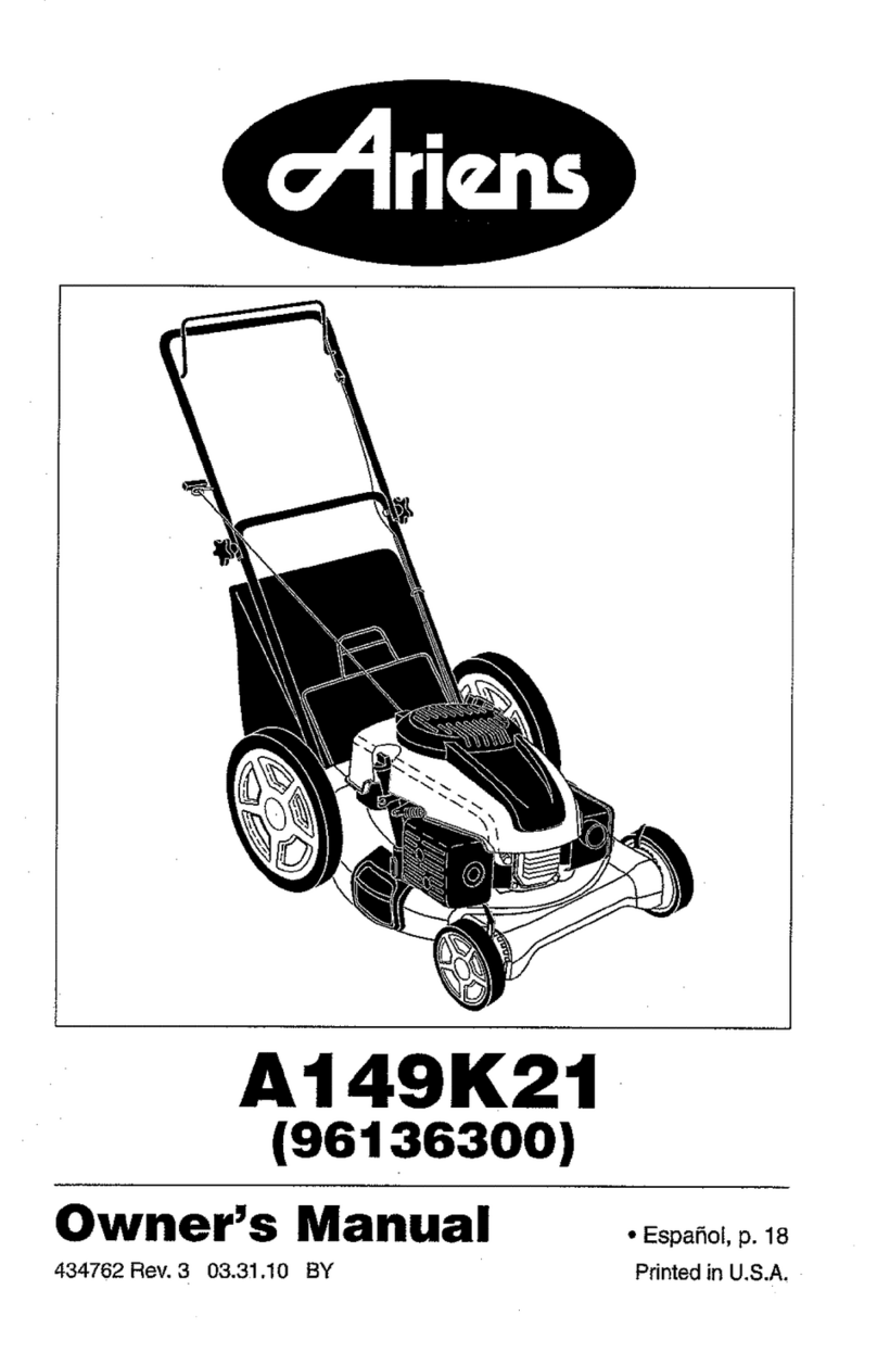 Ariens A149K21 (96136300) owner's manual