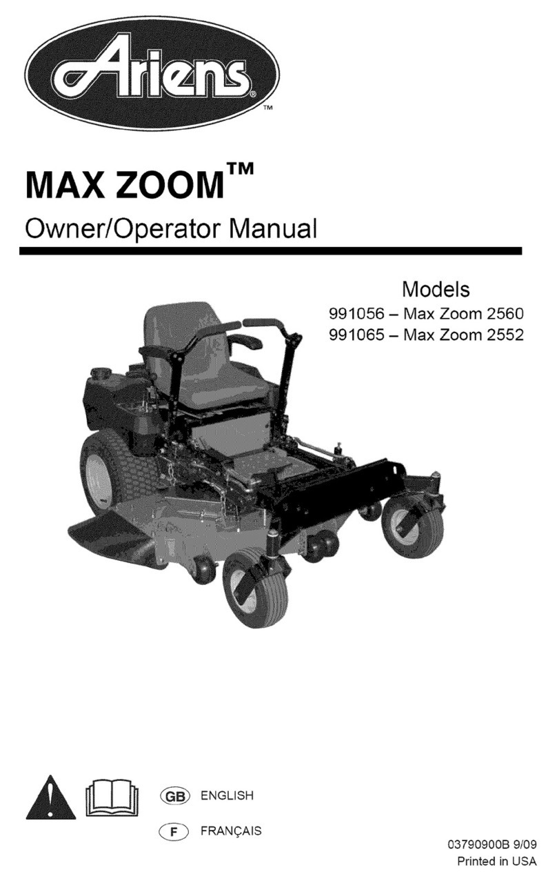 Ariens 991056-Max Zoom 2560 Owner's/operator's manual
