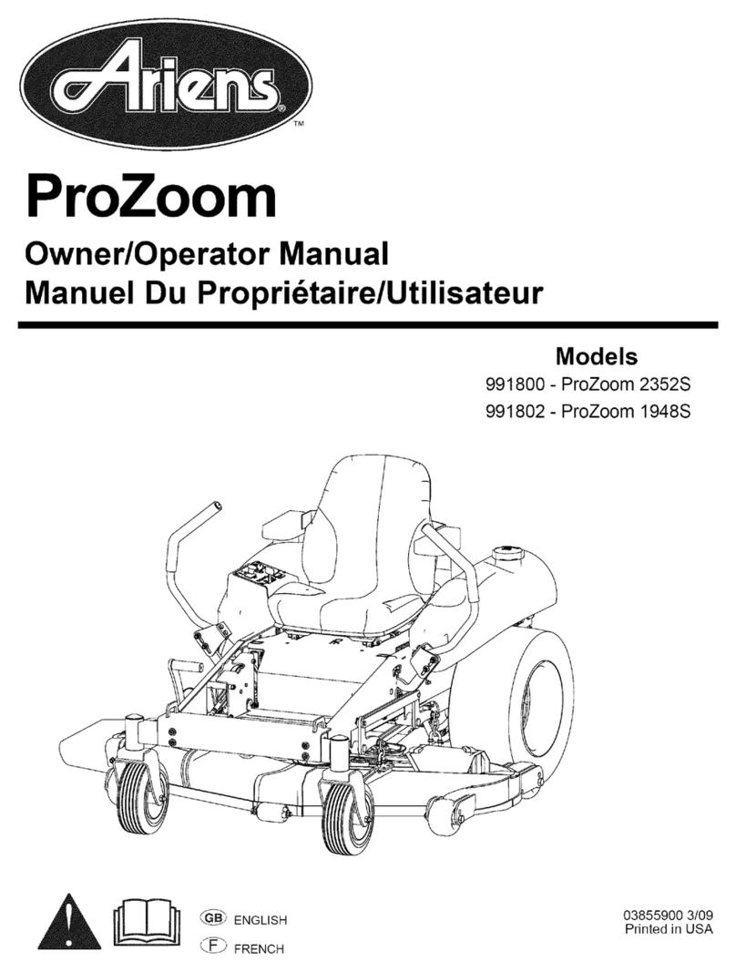 Ariens 991800-ProZoom 2352S Owner's/operator's manual