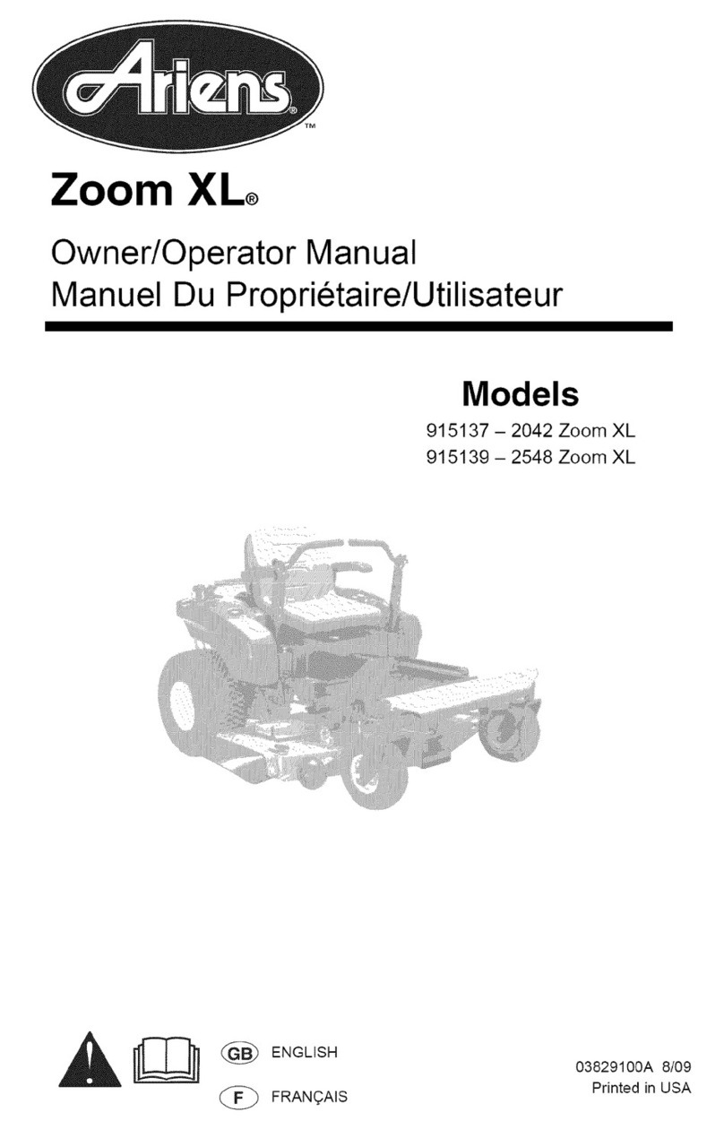 Ariens 915137-2042 Zoom XL Owner's/operator's manual