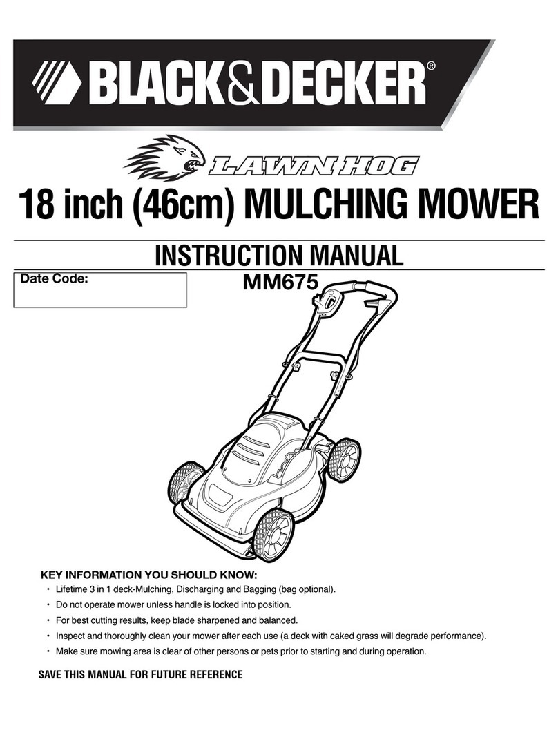 Black & Decker LAWN HOG MM675 User manual