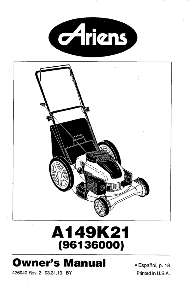 Ariens A149K21 (96136000) owner's manual
