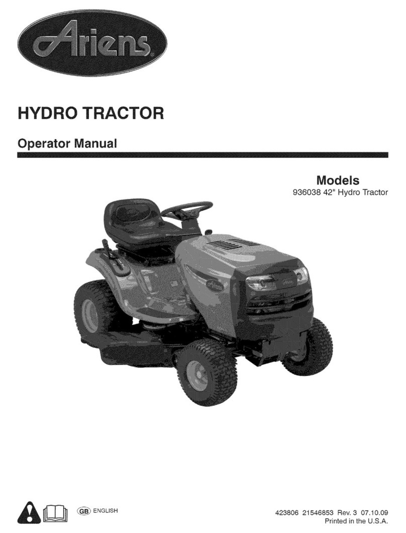 Ariens 936038 42" Hydro Tractor Operator's manual