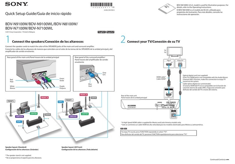 Sony BDV-N8100W  Guide User manual