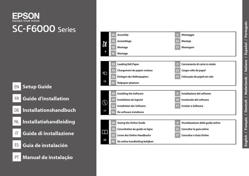 Epson SureColor SC-F6000 User manual