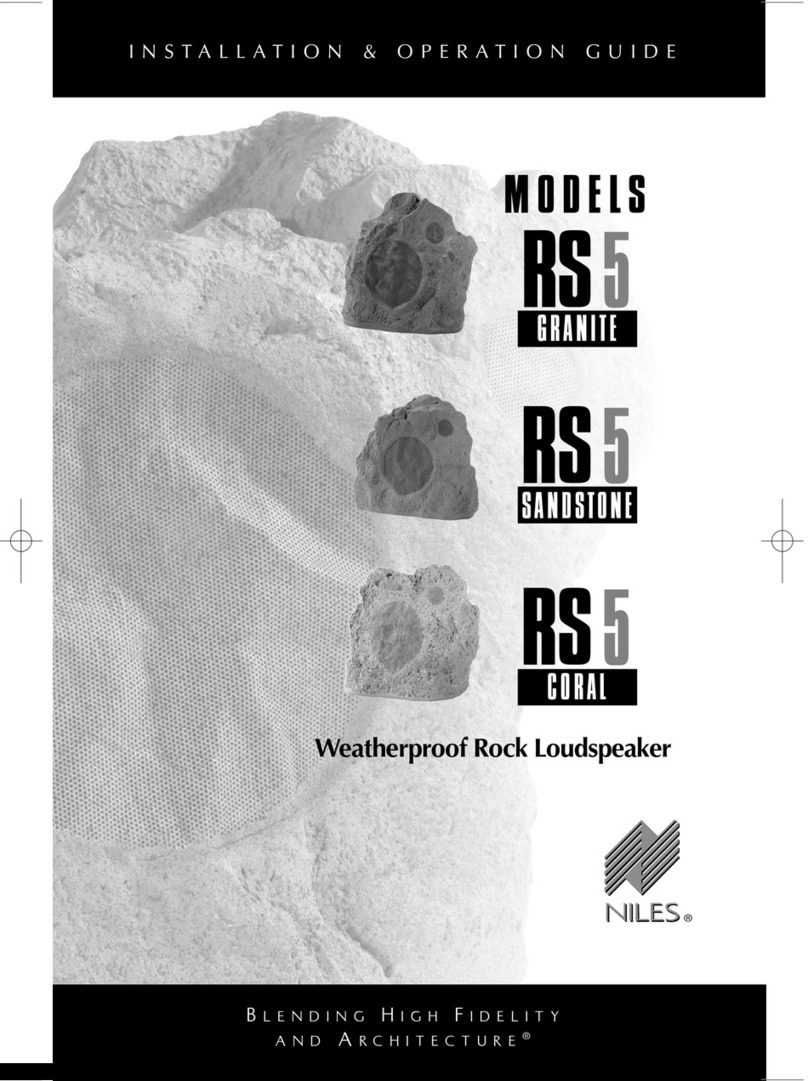 Niles RS5 Coral Original operating instructions