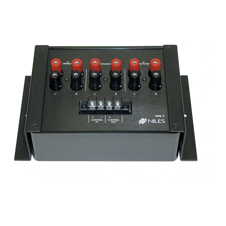 Niles SAS-1 User manual
