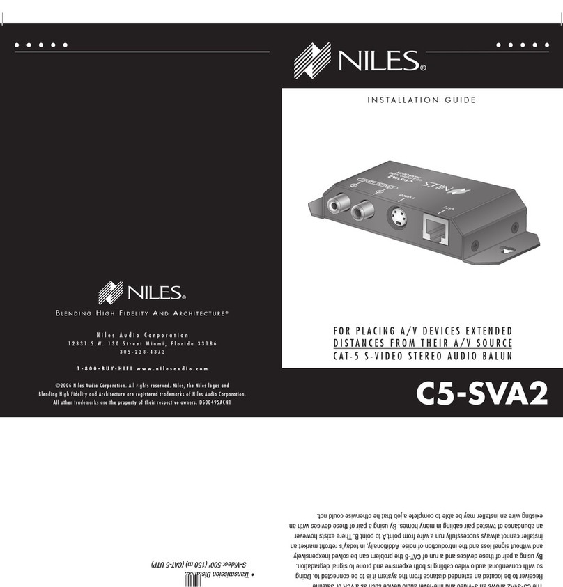 Niles C5-SVA2 User manual