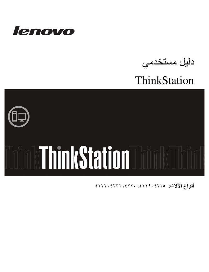 Lenovo ThinkStation E20 User manual