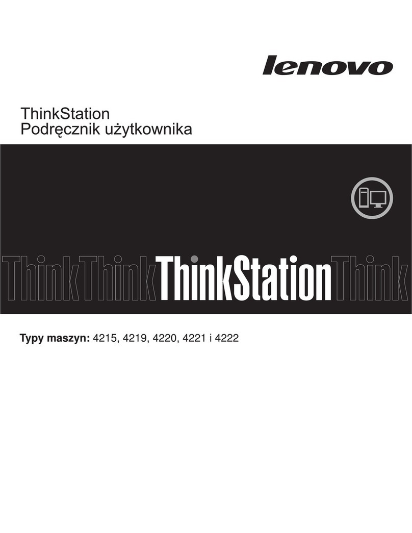 Lenovo ThinkStation E20 Reference guide