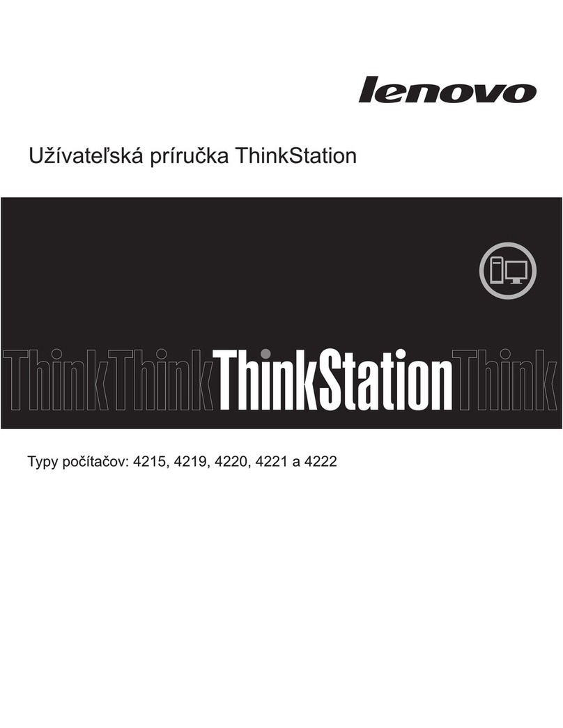 Lenovo ThinkStation E20 Manual