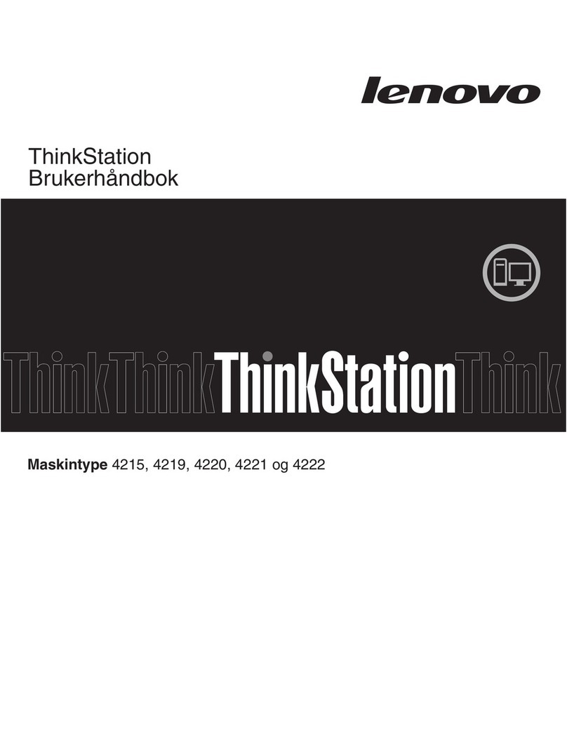 Lenovo ThinkStation E20 User manual