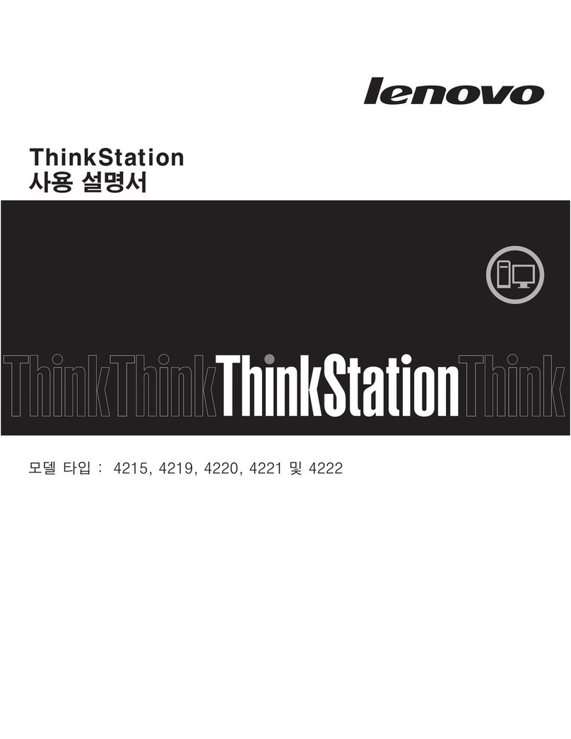 Lenovo ThinkStation E20 User manual