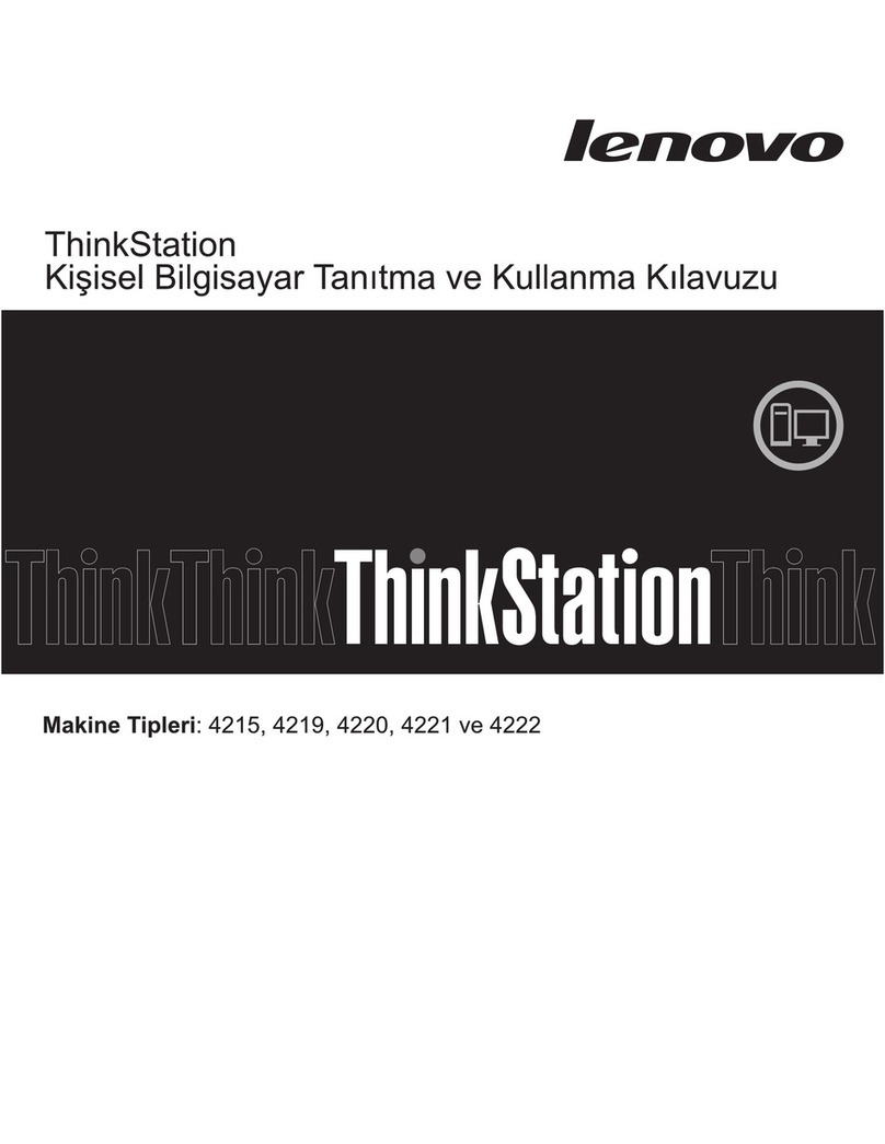 Lenovo ThinkStation E20 User manual