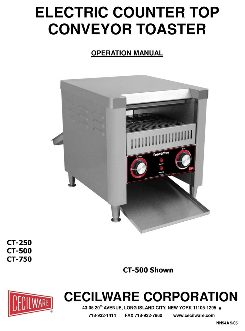 Cecilware CT-250 Operation manual