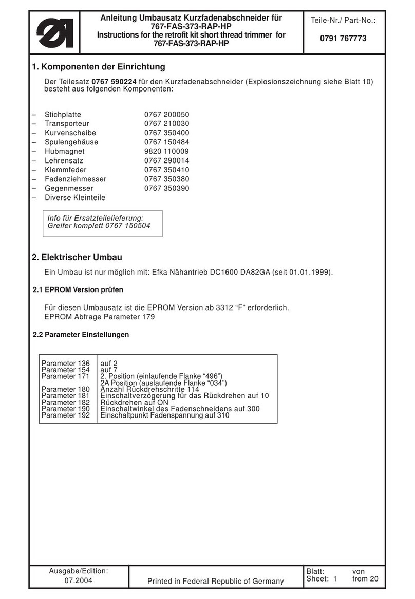 DURKOPP ADLER 767 - User manual DURKOPP ADLER 767 - User manual