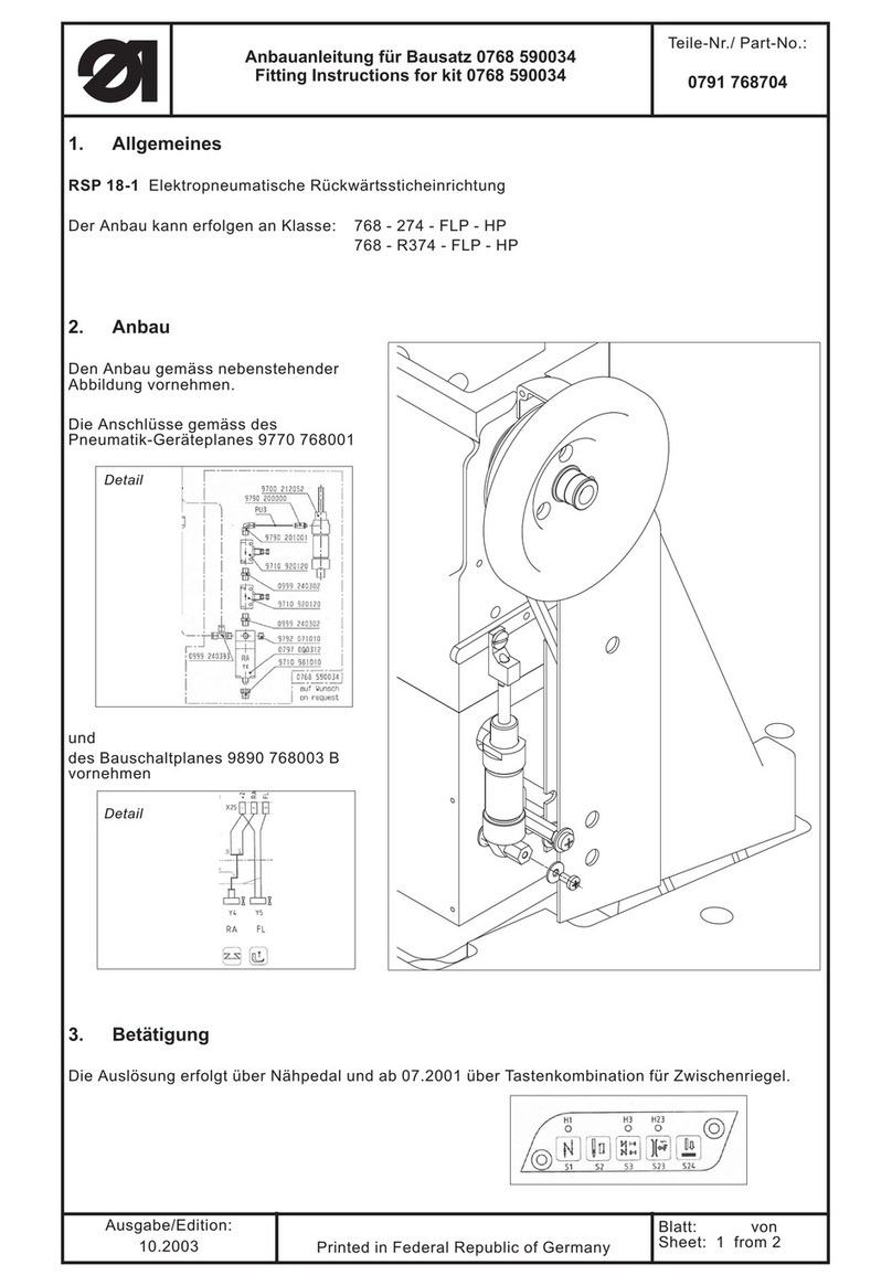 DURKOPP ADLER 768 User manual DURKOPP ADLER 768 User manual