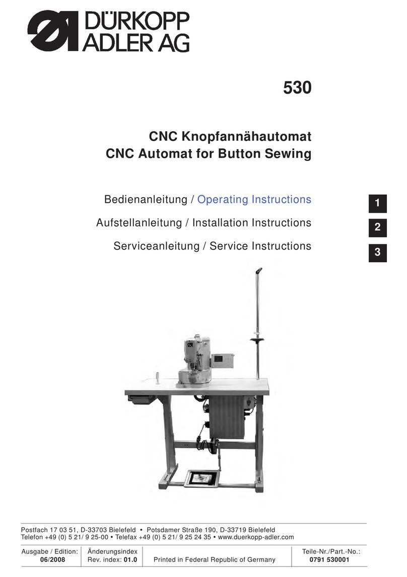 Duerkopp Adler 530 User manual