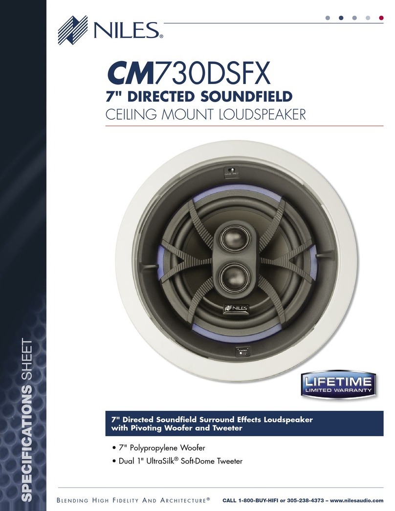 Niles CM730DSFX User manual