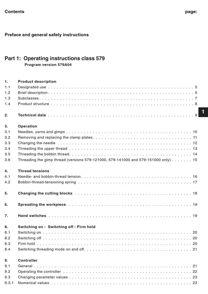 Duerkopp Adler 579 User manual