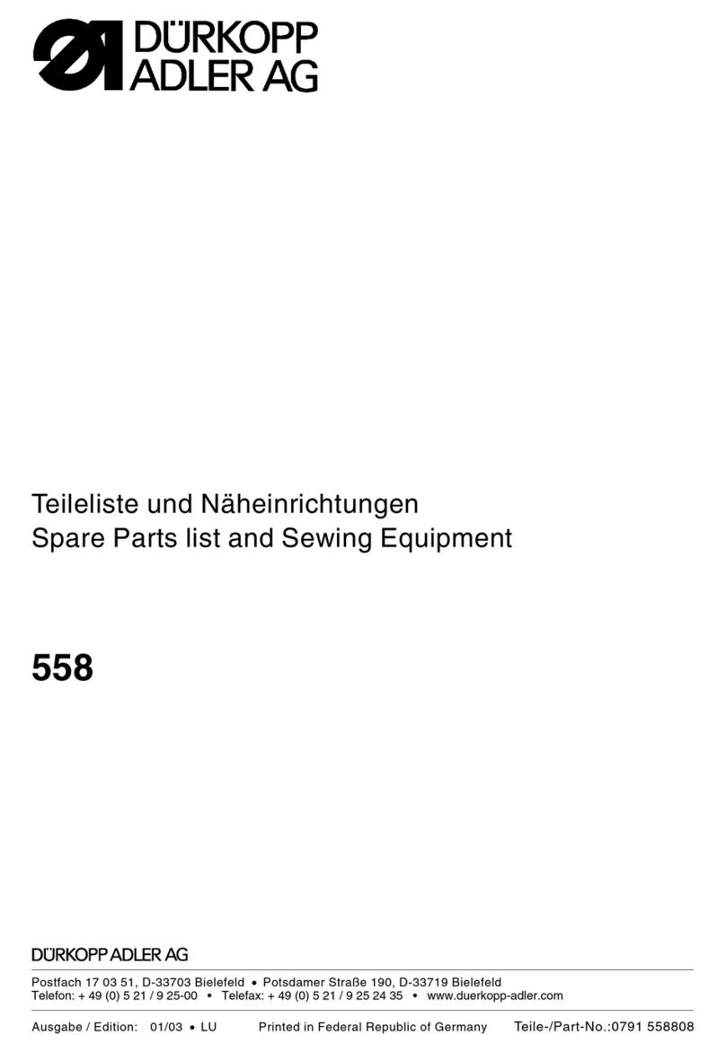 Duerkopp Adler 558 Guide