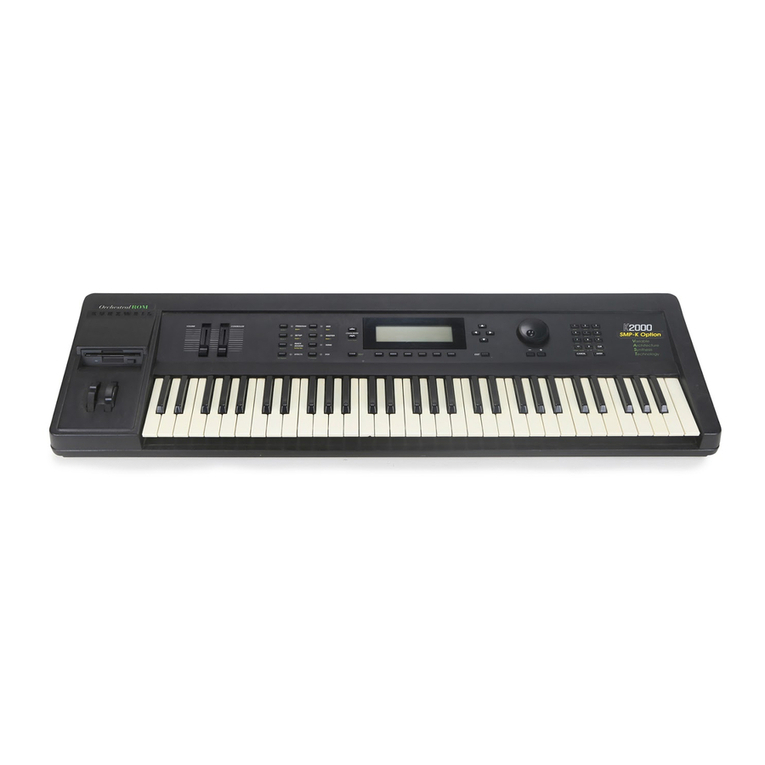 Kurzweil K2000R User manual