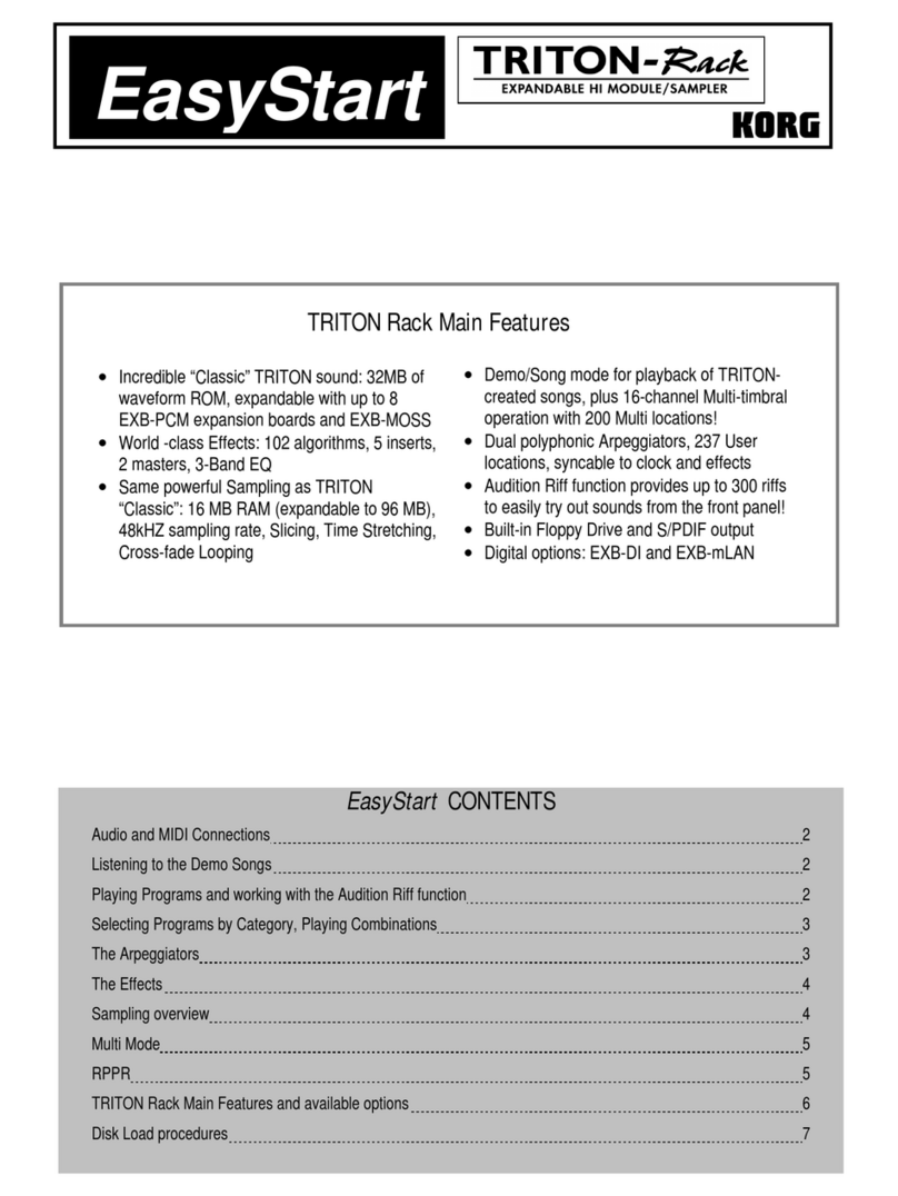 Korg Triton-Rack Easy start