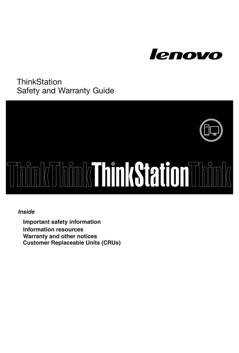 Lenovo ThinkStation D20 User manual