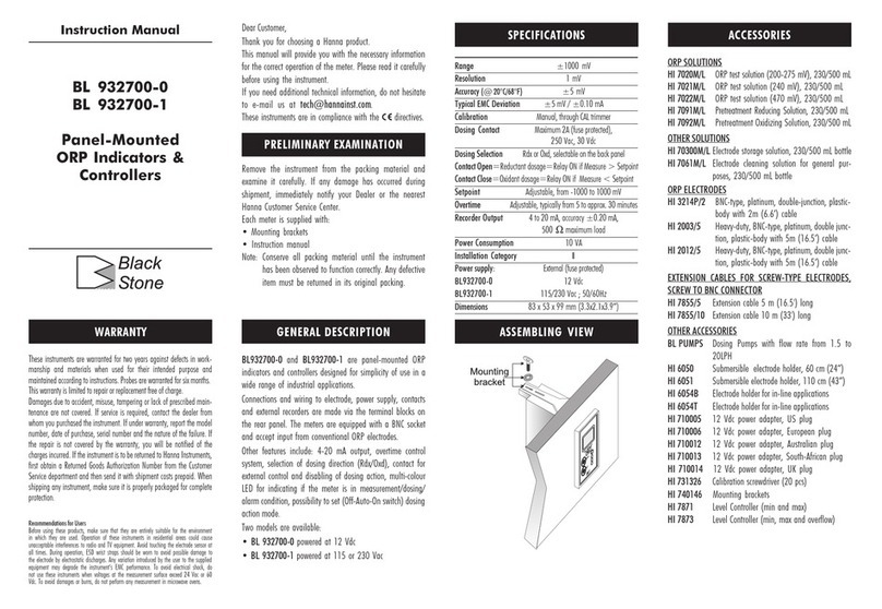 Black Stone BL 932700-0 instruction manual