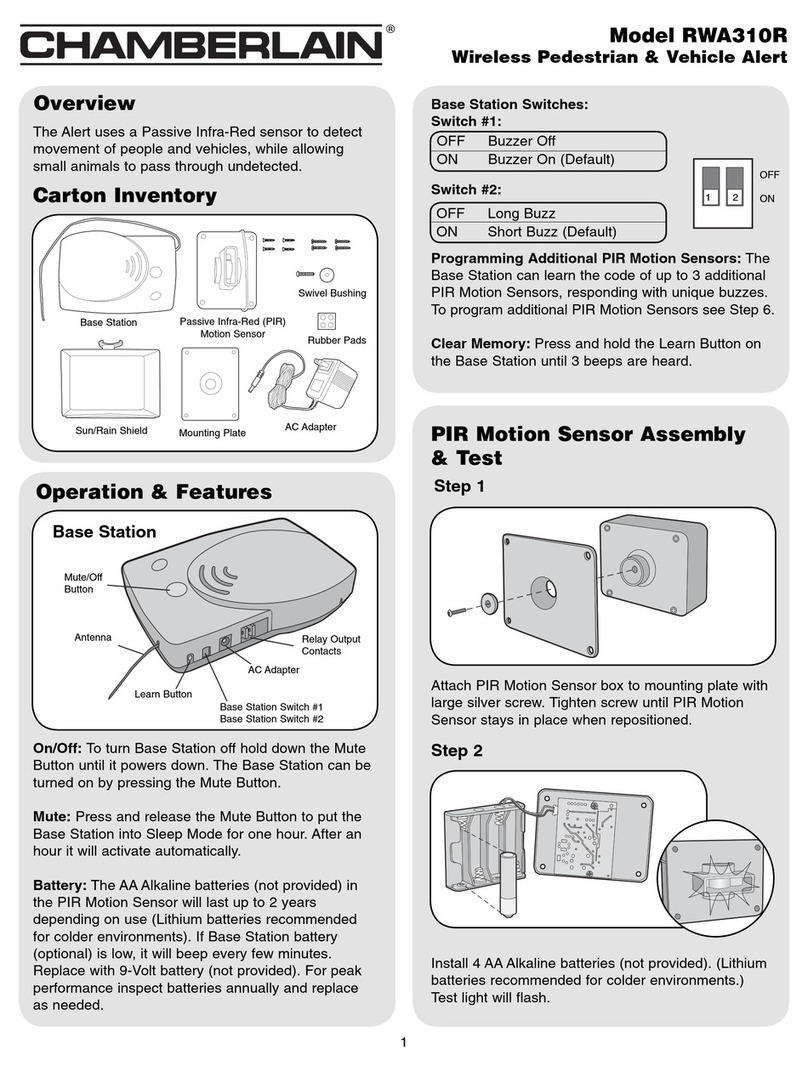 Chamberlain RWA310R User manual