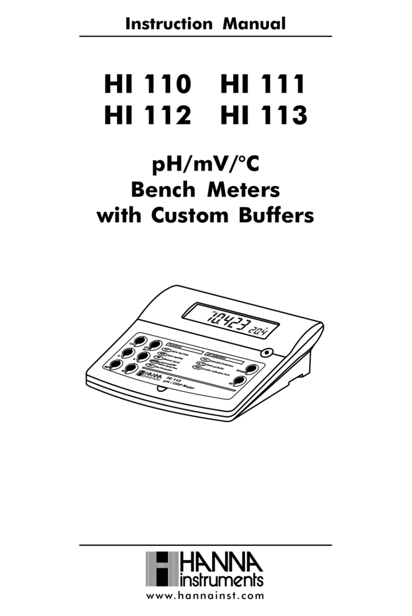 Hanna Instruments HI 110 User manual