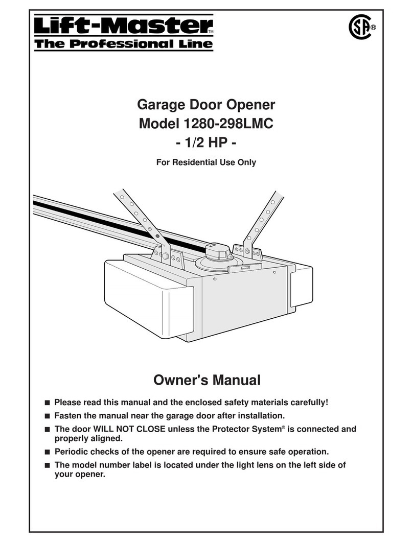 Chamberlain 1280-298LMC - 1/2 HP User manual