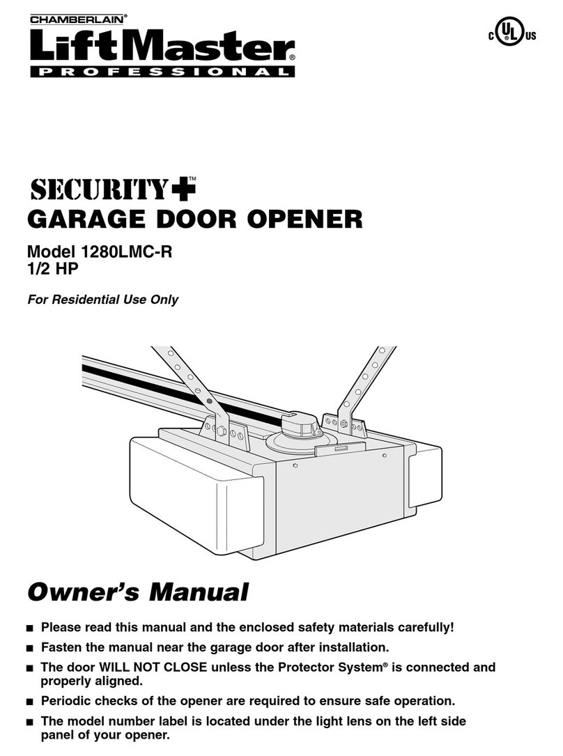 Chamberlain 1280LMC-R 1/2 HP owner's manual