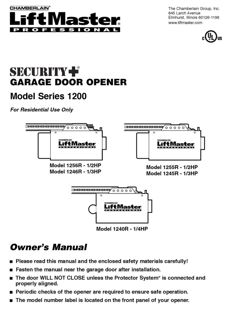 Chamberlain Lift-Master 1240R - 1/4HP User manual