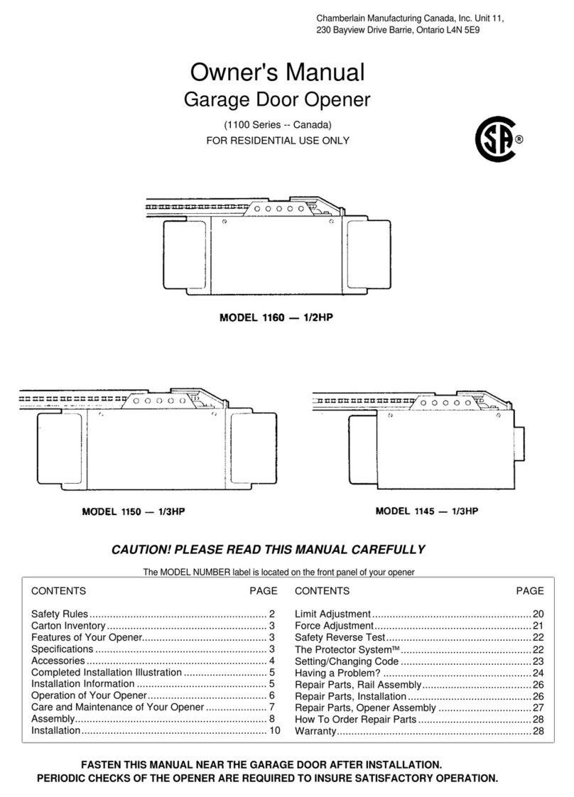 Chamberlain 1145-1/3HP User manual