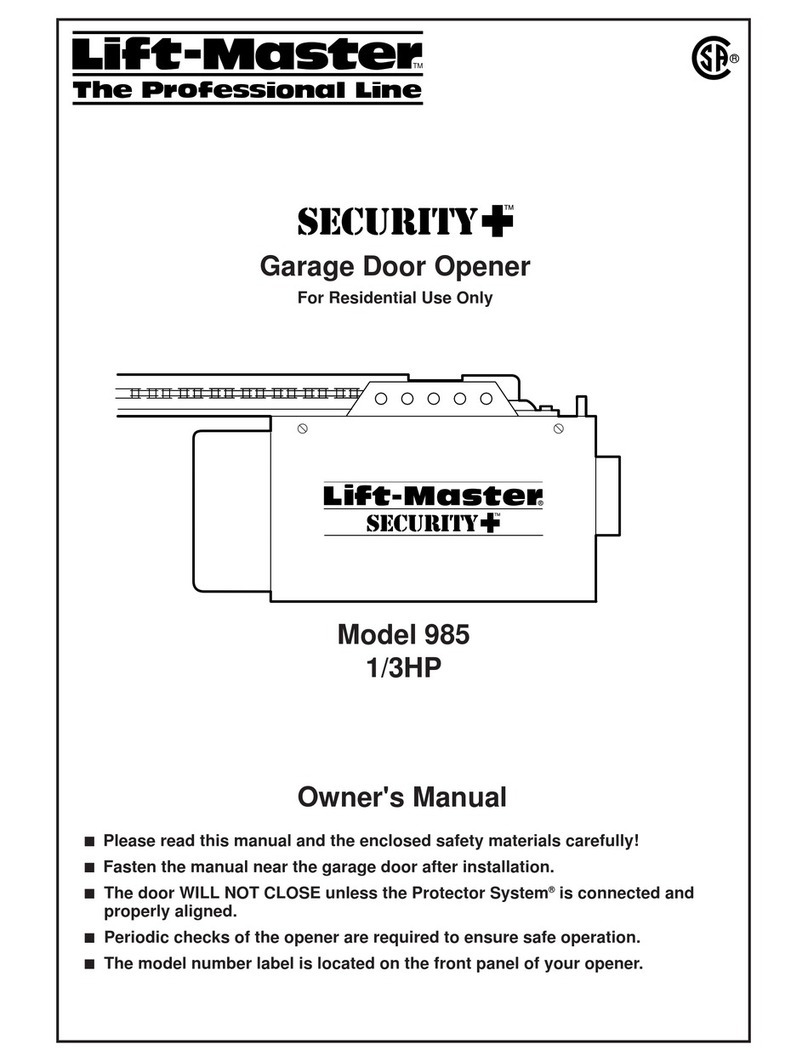 Chamberlain 985 1/3HP User manual