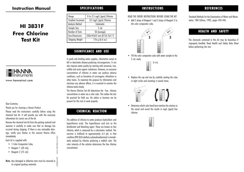 Hanna Instruments HI 3831F User manual